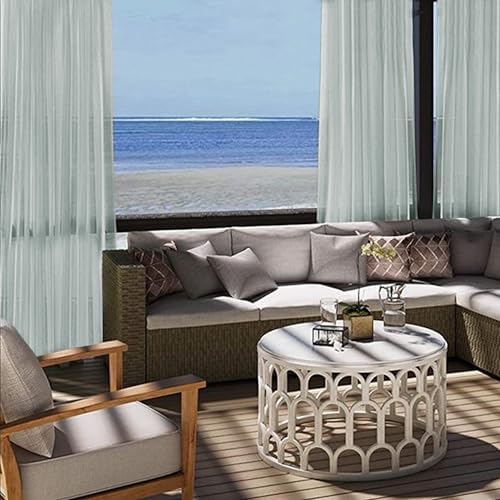 youleyar Sheer Outdoor Curtains - Image 3