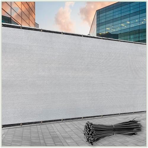 Colour Tree 6' x 178' Gray Fence Privacy Screen, 90% Blockage Windscreen by ColourTree
