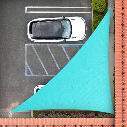 Royal Shade 20' x 24' x 31.2' Turquoise Triangle Sun Shade Sail by RoyalShade