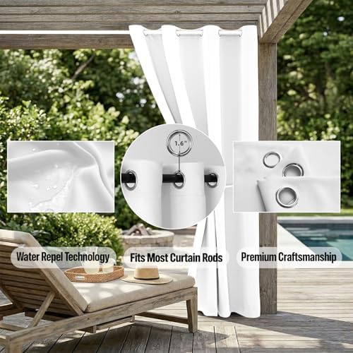 Waterproof Outdoor Curtain W105 x L84 - Image 5