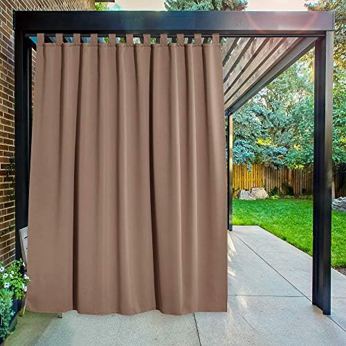 NICETOWN Outdoor Curtain for Patio Waterproof Sticky Tab Top, 84 x L108 Extra - Image 6