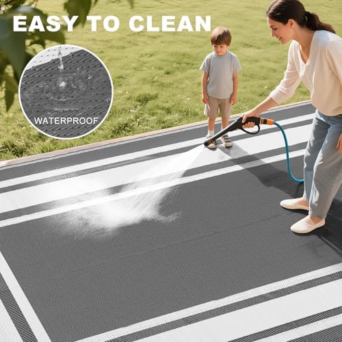 RURALITY Outdoor Rug 9x12 Waterproof - Image 5