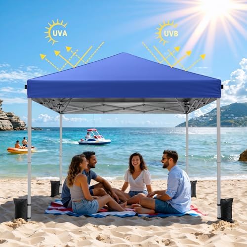 10x10 Pop Up Canopy Tent with One-Push Center Lock - Image 5