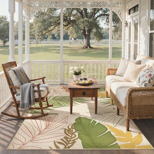 GENIMO 5x8 Outdoor Rug, Washable - Image 6