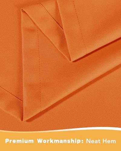 Outdoor Curtains for Patio Waterproof 4 Pcs 54x108 Inch Mecca Orange - Image 5