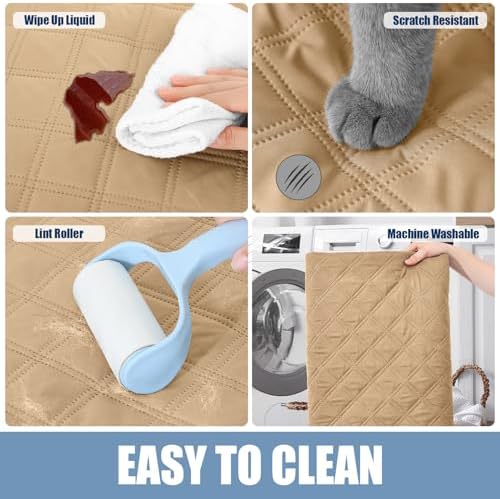 Smiry Waterproof Reversible Pet Couch Covers - Image 5