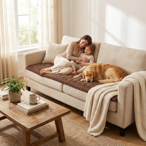 Smiry Couch Cover for Dogs, Non Slip Washable Sofa Protector for Pets - Image 5