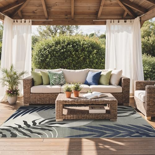 GENIMO 5x8 Outdoor Rug, Washable - Image 3