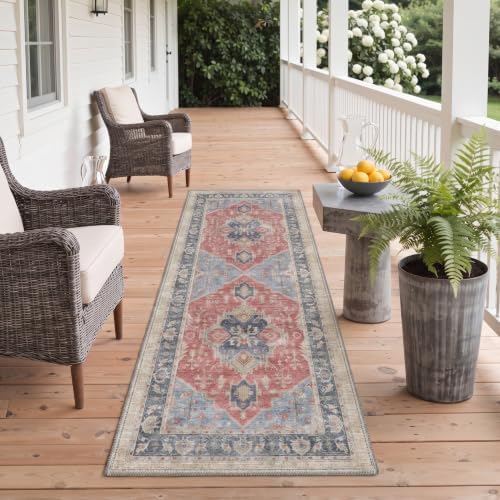 GENIMO 2.5x8 Outdoor Runner Rug, Washable by GENIMO