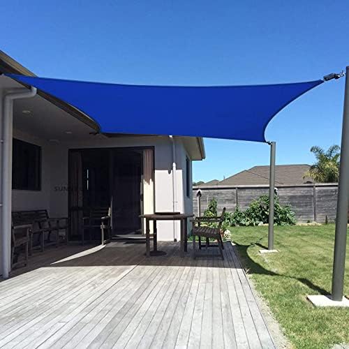 SUNNY GUARD 8' x 10' Rectangle Shade Sail 95% UV Block Outdoor Canopy by SUNNYGUARD