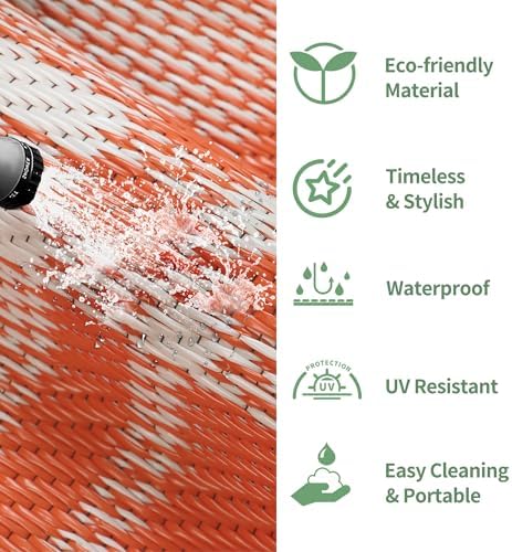 GENIMO Fall Decor Outdoor Rug, Plastic Rugs - Image 7