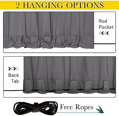 NICETOWN 2 Panels Outdoor Curtains - Image 3