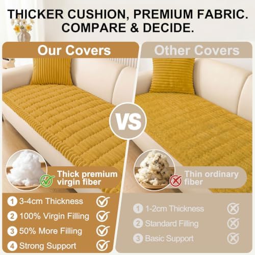 Smiry Couch Cover for Dogs, Non Slip Washable Sofa Protector for Pets - Image 5