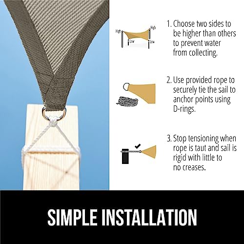 GORILLA GRIP Heavy Duty Sun Shade Sail - Image 6