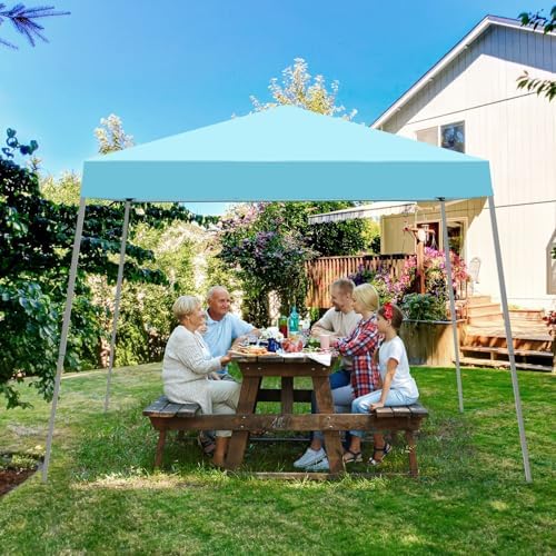 10x10 Slant Leg Pop Up Canopy Tent, Portable Outdoor Shelter - Image 5