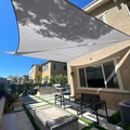 SUNLAX Sun Shade Sail 10'x15'x18' Light Grey Triangle Custom Size by SUNLAX