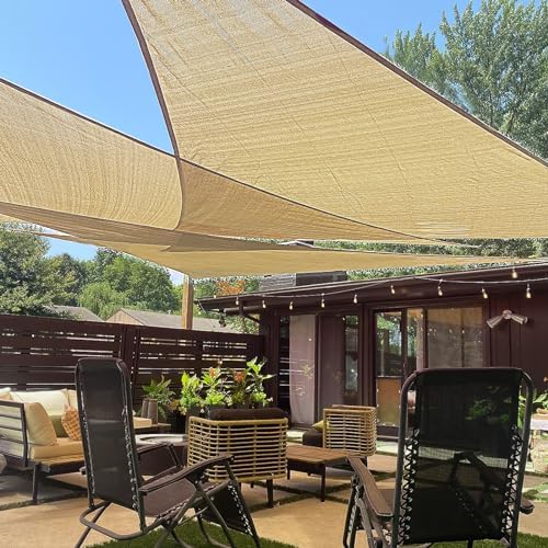 LOVE STORY Custom Size 9' x 9' x 12.7' Sun Shade Sail by LOVESTORY
