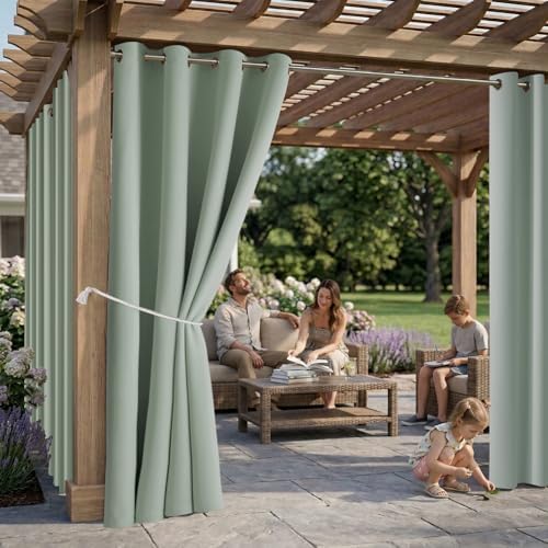 DIVA EN CAMINO DEC Outdoor Patio Curtain Waterproof Darkening Thermal Insulated - Image 2