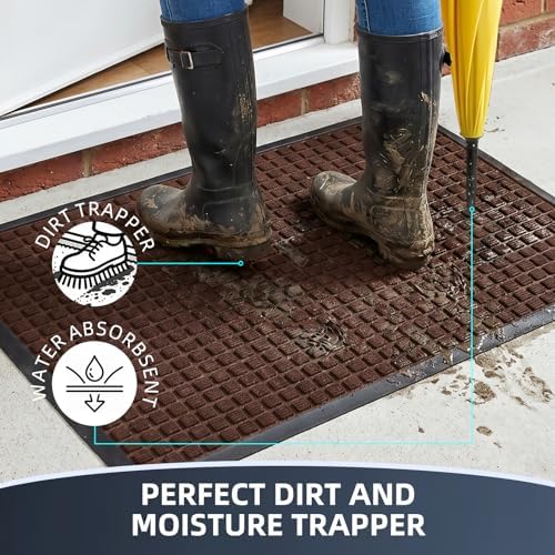 Front Door Mat Outside Entrance, Heavy Duty Doormat, 47.5"x35.5" - Image 3