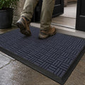 Mibao Front Door Mat Outdoor Entrance, Waterproof Dirt Trapper Doormat by Mibao