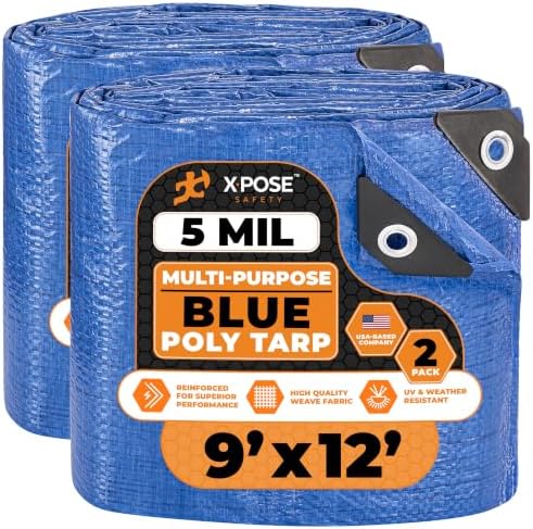 Better Blue Poly Tarp 9' x 12' by XposeSafety