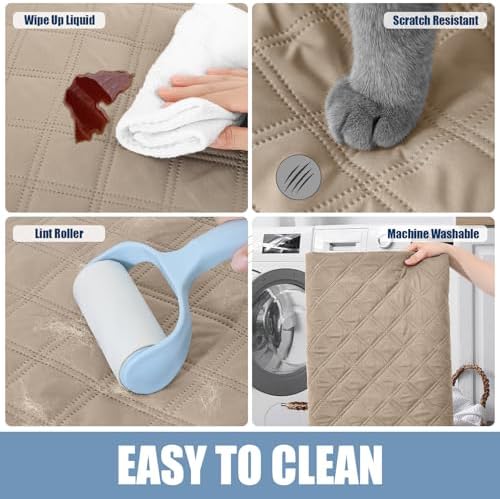 Smiry Waterproof Reversible Pet Couch Covers - Image 5