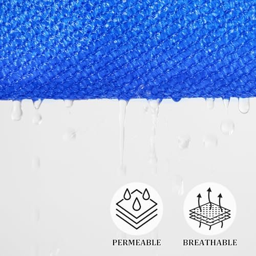 Shade&Beyond 16'X20' Sun Shade Sail Blue Rectangle - Image 3