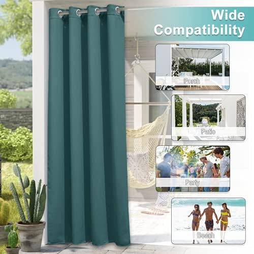 NICETOWN Bedroom Curtain Room Divider, Rustproof Grommet Sunlight Blocking - Image 6