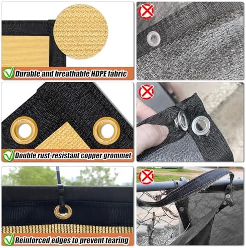 KANAGAWA 6ft x 50ft Privacy Screen Fence, 90% Blockage Heavy Duty 175 GSM - Image 3