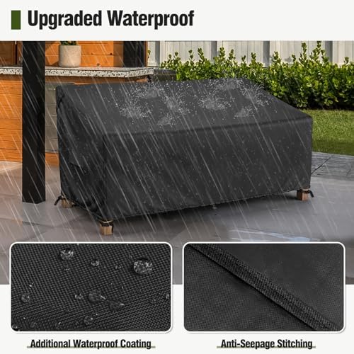 MR. COVER 3-Seater Outdoor Couch Cover Waterproof, 80 Inch Patio Furniture Cover - Image 4