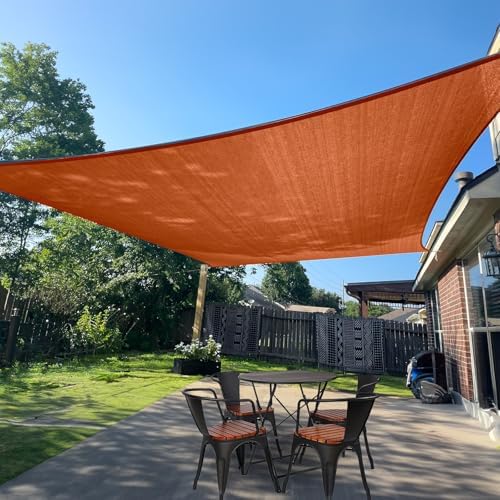 SUNLAX Sun Shade Sail 13'x18' Terra Red Rectangle Custom Size by SUNLAX