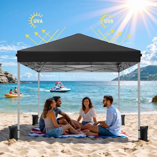 10x10 Pop Up Canopy Tent with One-Push Center Lock - Image 5