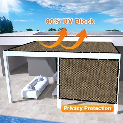 Artpuch Outdoor Pergola Shade Cover 13x13 FT Sun Shade Cloth - Image 3