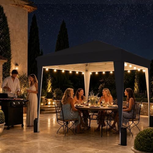 10x10 Pop Up Canopy Tent with Sidewall, Commercial - Image 2