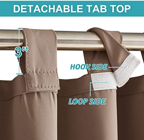 RYB HOME Outdoor Curtains 2 Panels - Image 2