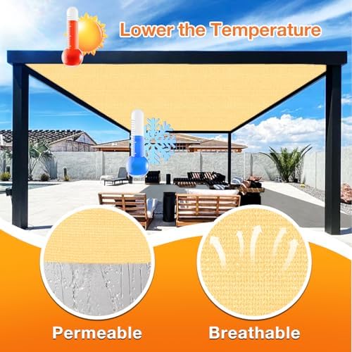 Artpuch Outdoor Pergola Shade Cover 18x24 FT Sun Shade Cloth - Image 4