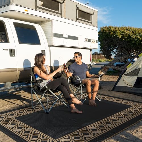 GENIMO Outdoor Rug, Waterproof Plastic Rugs - Image 4