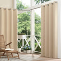ECLIPSE Bradford Waterproof Blackout Thermal Insulated Grommet Outdoor Curtain by EclipseCurtains