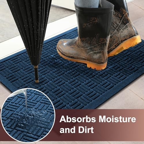 Mibao Front Door Mat Outside Entrance, 29.5" x 17", Heavy Duty Welcome Mat - Image 3