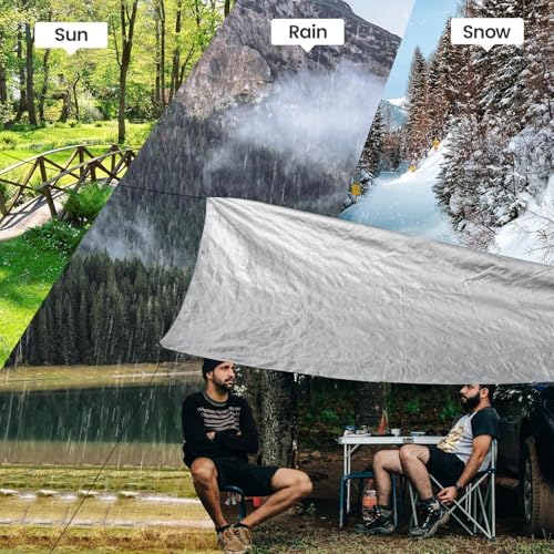 TICONN Heavy Duty Tarp Cover, Extra Thick Tarps Waterproof Tear and Rip Proof - Image 5
