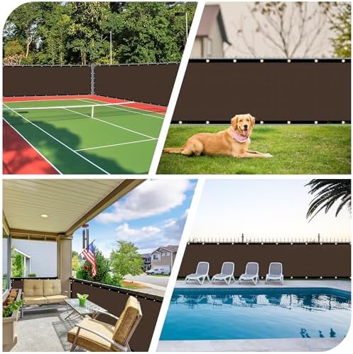 iCover 8x50ft Privacy Screen Fence, Outdoor Fencing Panels, Garden Windscreen - Image 6