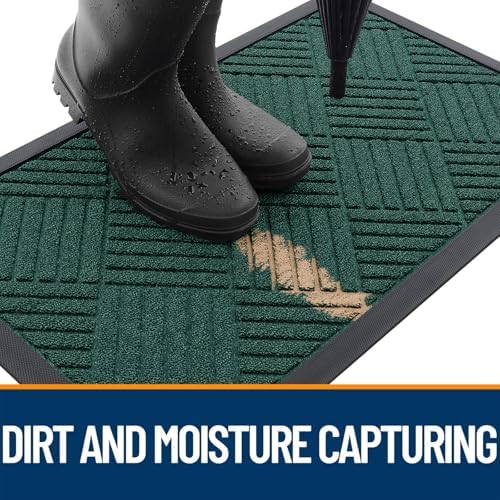 OLANLY Front Door Mat Outside Entrance 35x23, Waterproof Heavy-Duty Doormat - Image 3
