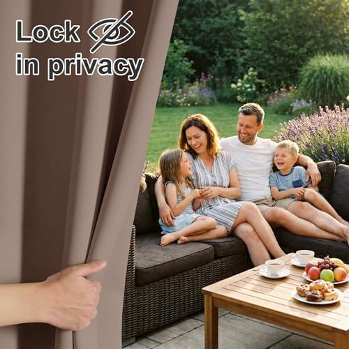 RYB HOME Extra Wide Outdoor Curtains - Image 3
