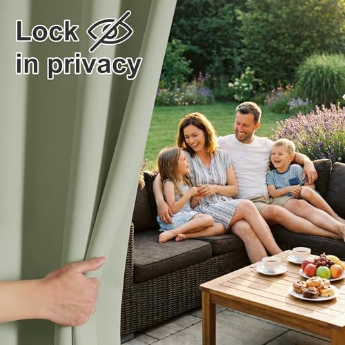RYB HOME 2 Panels Outdoor Curtains - Image 3