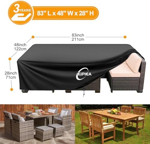 Kipiea Outdoor Furniture Covers Waterproof, 420D Heavy-Duty Patio Furniture Set - Image 2
