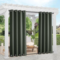 NICETOWN 2 Panels Long Outdoor Curtains Waterproof 108 inch Length by NICETOWN