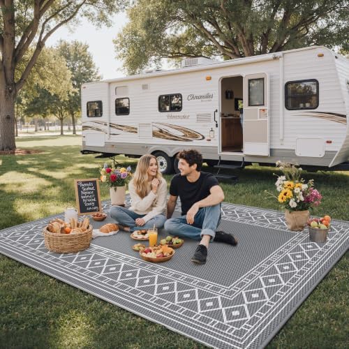 GENIMO Outdoor Rug, Waterproof Plastic Rugs - Image 3