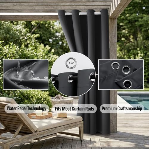 DIVA EN CAMINO DEC Outdoor Patio Curtain Waterproof Darkening Thermal Insulated - Image 5