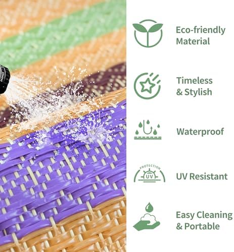 GENIMO Fall Decor Outdoor Rug, Plastic Rugs - Image 6