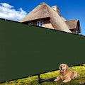 Shade&Beyond 5'x10' Dark Green Privacy Screen Fence Cover 170 GSM Fencing Mesh by ShadeBeyond